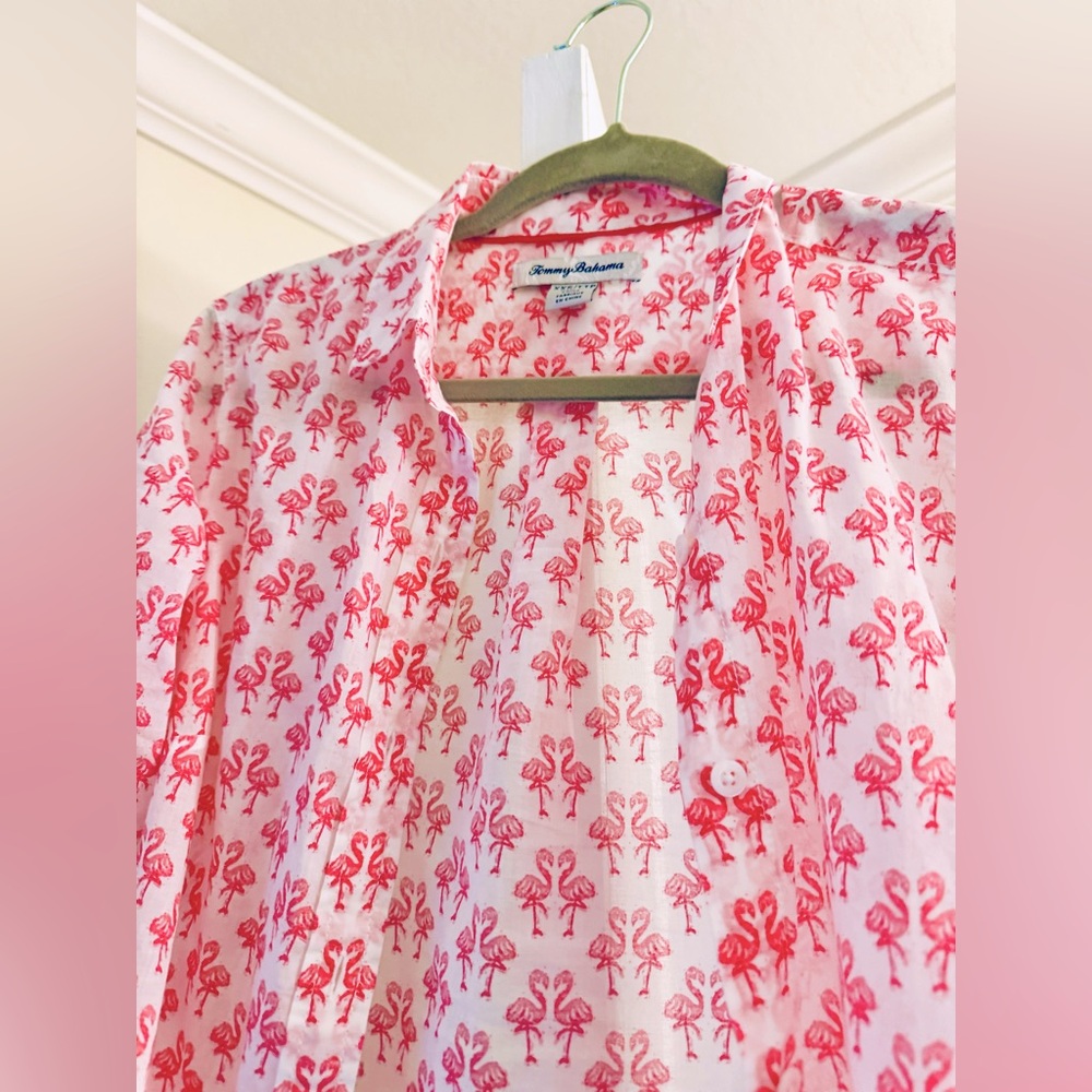 Summer beach sheer cotton coverup shirt with optional roll up 3/4 sleeves!